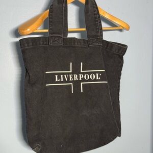 Liverpool Charcoal Canvas Tote Bag